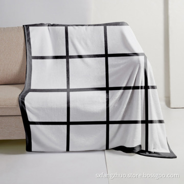 Partihandel flanell fleece anpassad foto värme tryck 9 20 panel sublimering tom filt